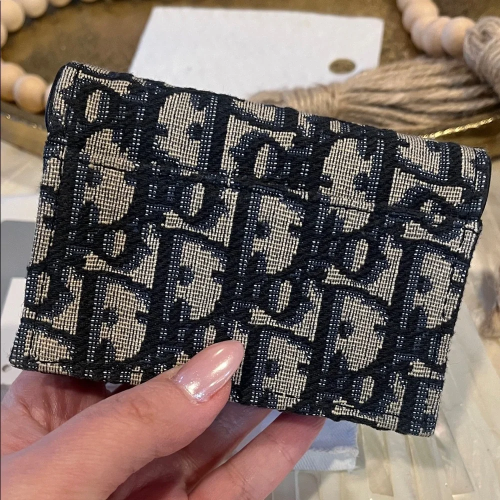 Dior Saddle Bloom Card Holder NWOT